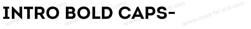 Intro Bold Caps字体转换